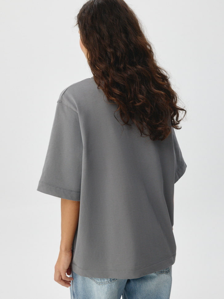 Базовая футболка ALBA oversize fit. Фото №3