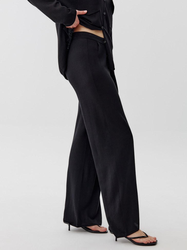 брюки палаццо из модала и хлопка премиум качества по цене 4999 руб вид справа