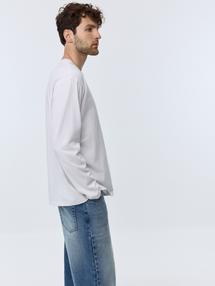 Базовый лонгслив RELAXED FIT. Фото №4