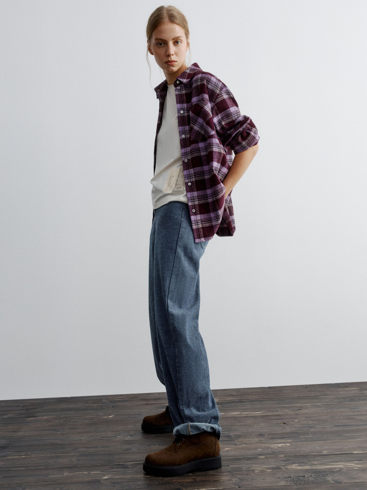 утепленные джинсы loose boyfriend 4680798634746 по акции