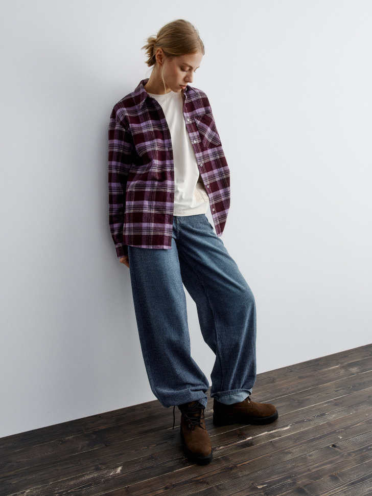 утепленные джинсы loose boyfriend 4680798634746 фотография