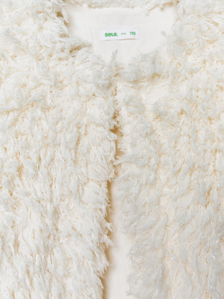 пушистый жакет для девочек 4680798657820 купить с доставкой