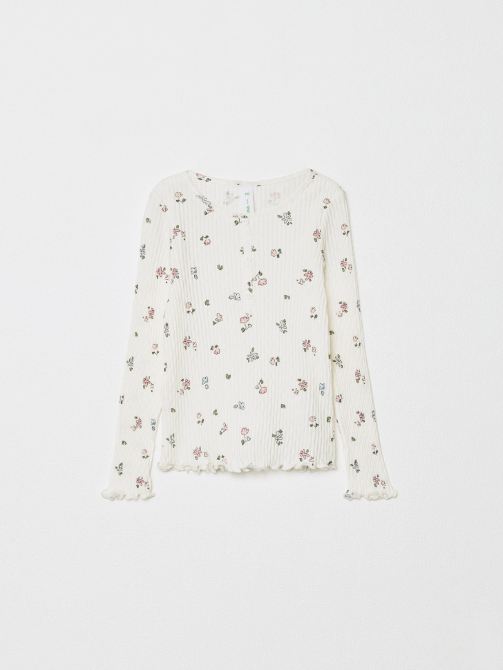 лонгслив на пуговицах для девочек 4610517173614 фотография