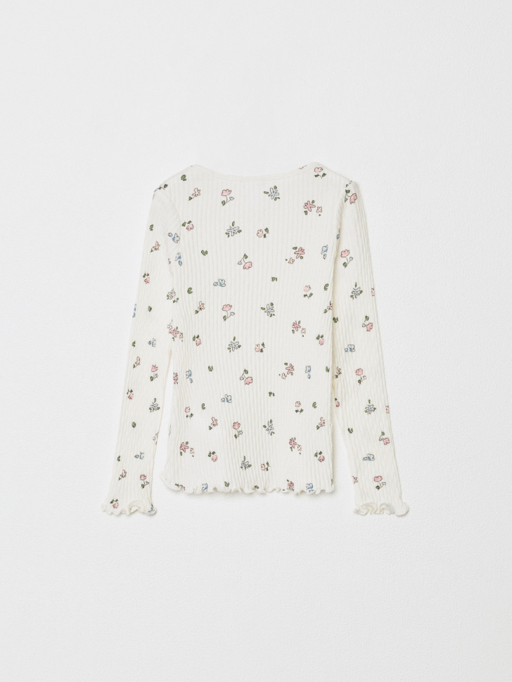 лонгслив на пуговицах для девочек 4610517173614 по акции