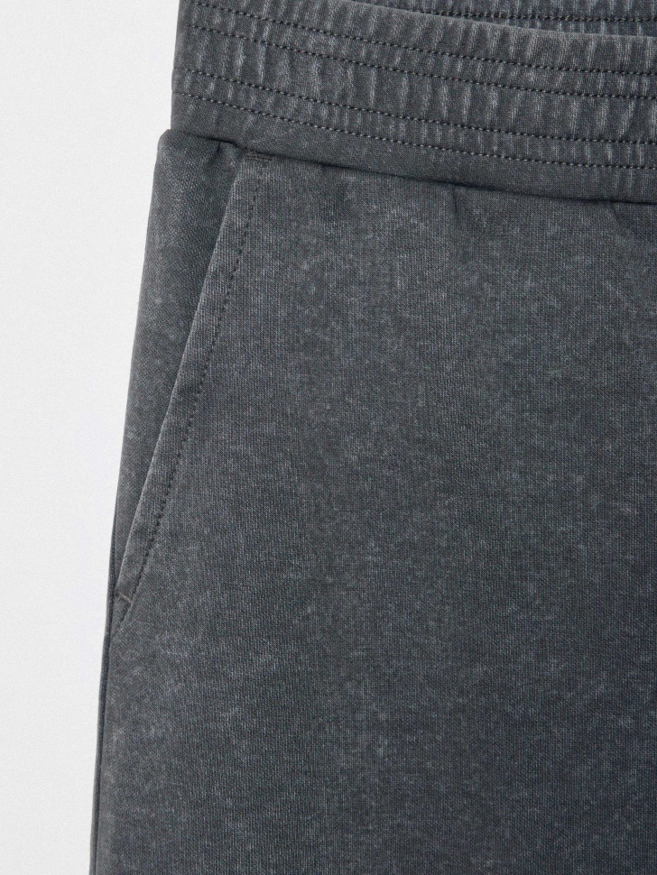 трикотажные брюки с эффектом стирки для девочек 4680798488264 купить с доставкой