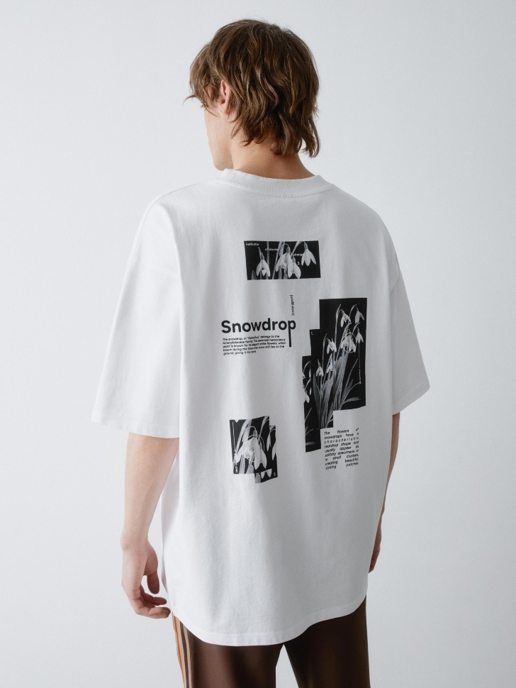 футболка relaxed fit с принтом 4610517299499 фотография