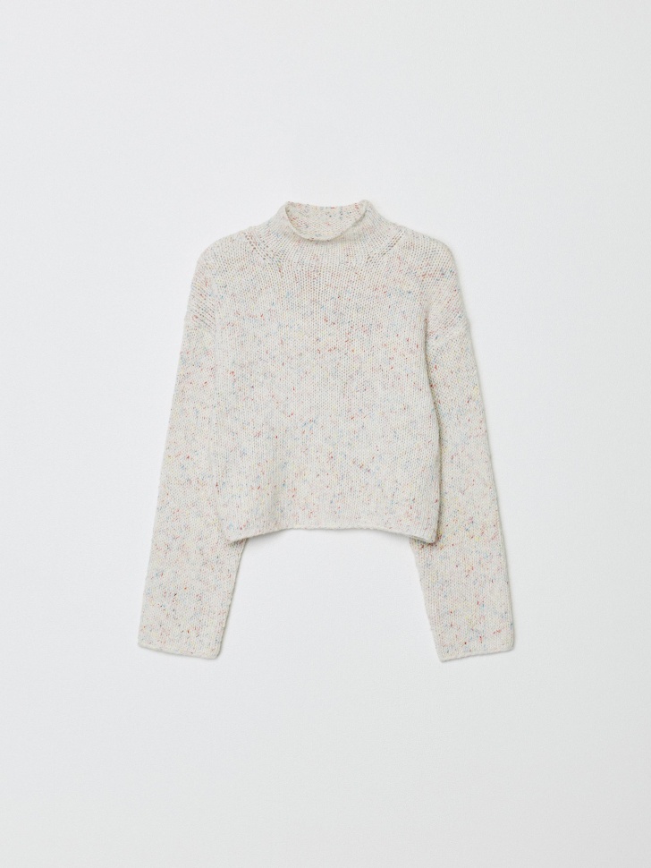 укороченный джемпер из линейки  young из шерсти спереди