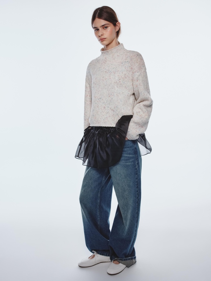 укороченный джемпер из линейки  young по цене 3499 руб вид справа