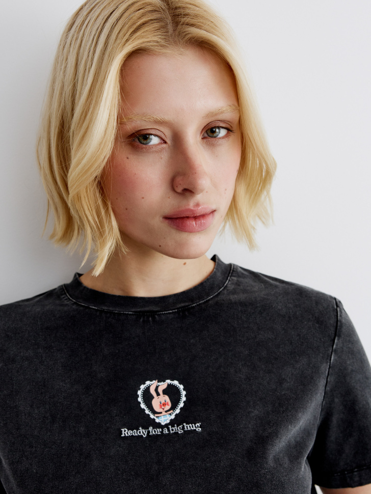 футболка с принтом  x союзмультфильм по цене 2299 руб вид справа