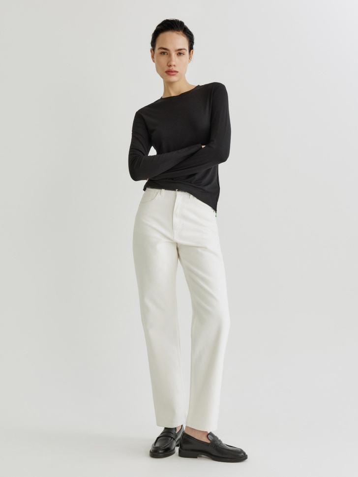 Прямые джинсы SELA 403, белый, арт. 42946