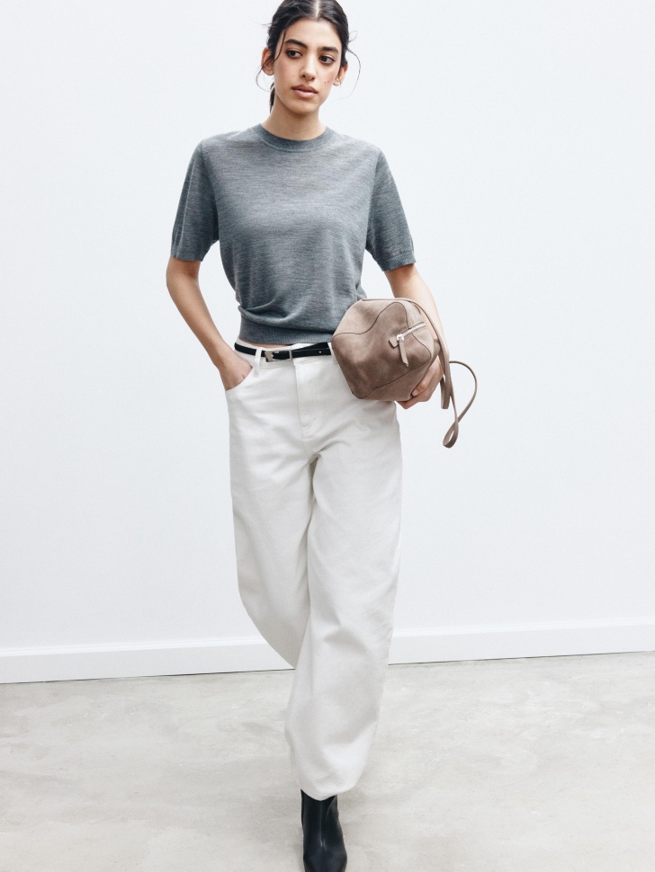 джемпер из шерсти премиум качества от бренда sela вид слева