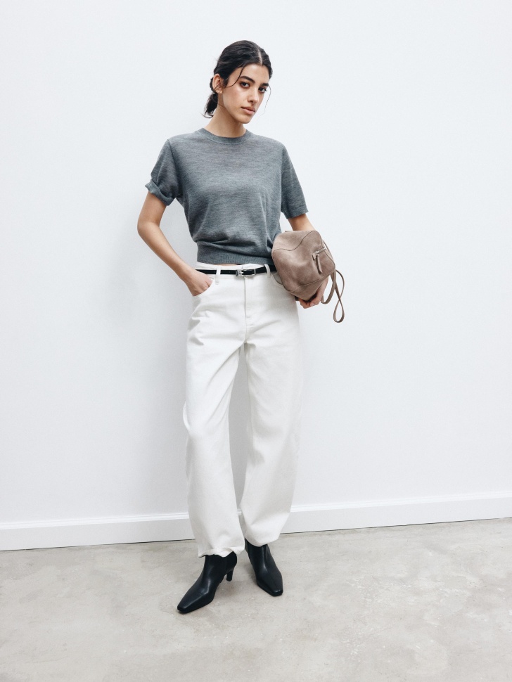 джемпер из шерсти премиум качества из проверенных материалов спереди