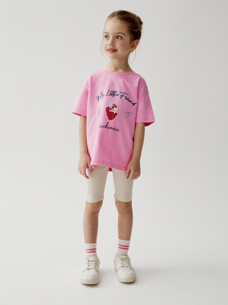 набор велосипедок для девочек, 2 шт. от бренда sela вид слева