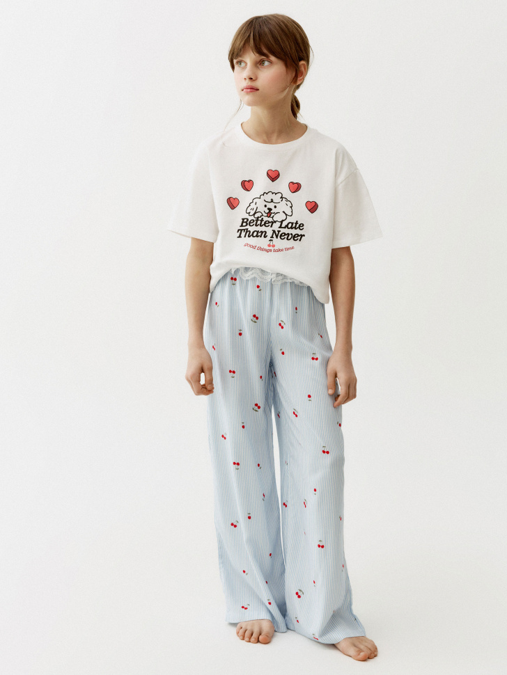 пижама с принтом для девочек 4610517784001 фотография