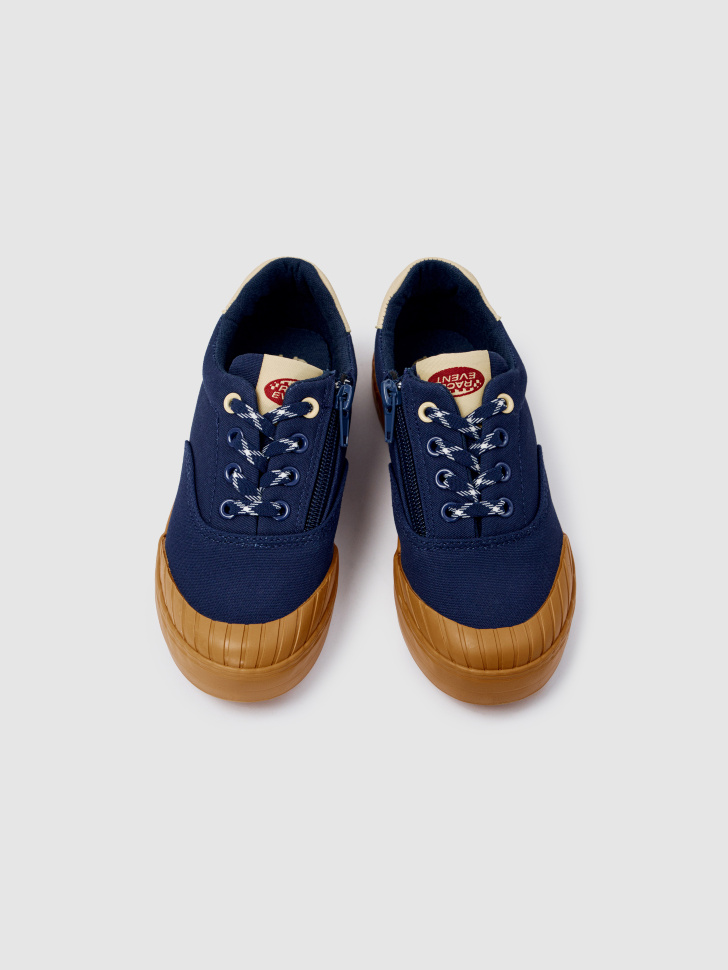 текстильные кеды для мальчиков от бренда sela вид слева