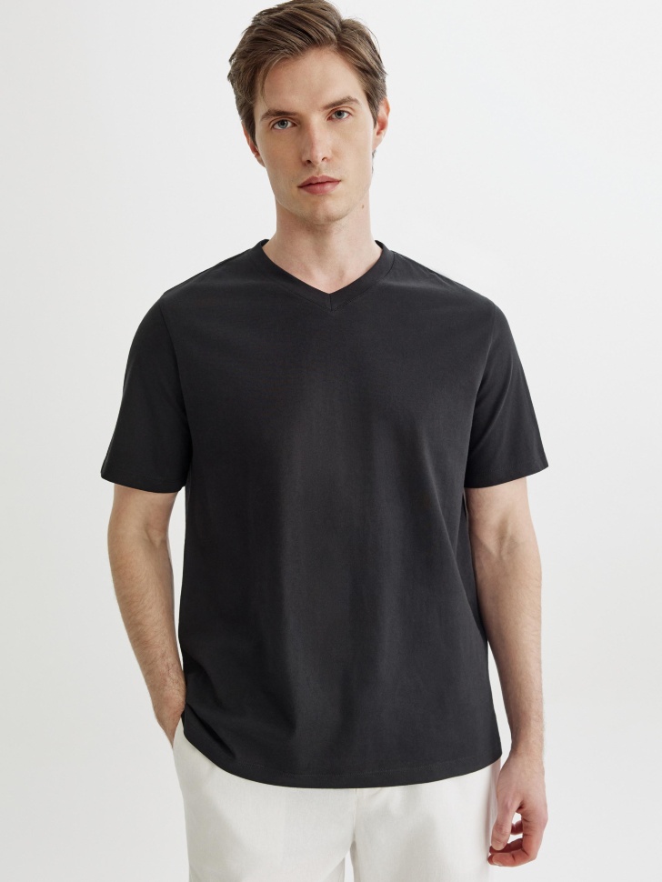 Футболка SELA MARK REGULAR FIT, черный, арт. 43809