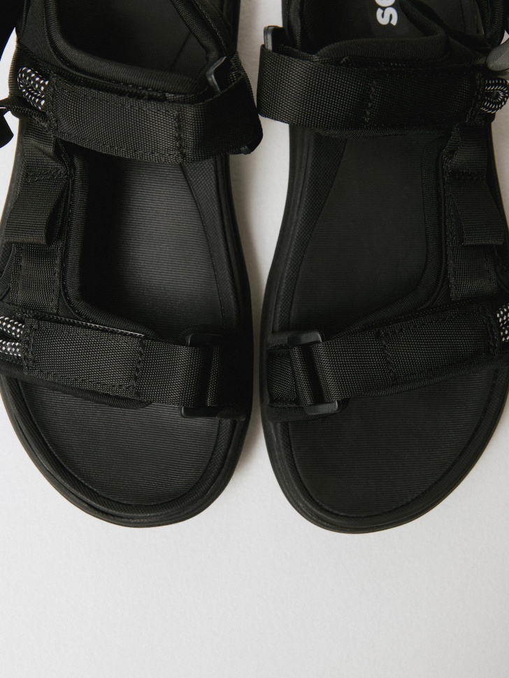 Сандалии Sela на липучках, черный, арт. 54356