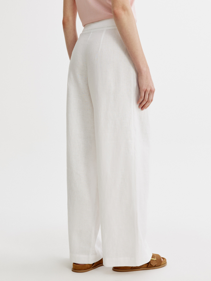 широкие брюки из льна премиум качества по цене 4999 руб вид справа
