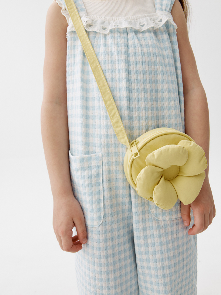 Сумка через плечо Sela с цветком, желтый, арт. 52676