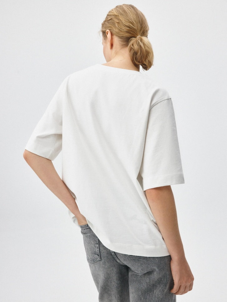 Базовая футболка ALBA oversize fit. Фото №3