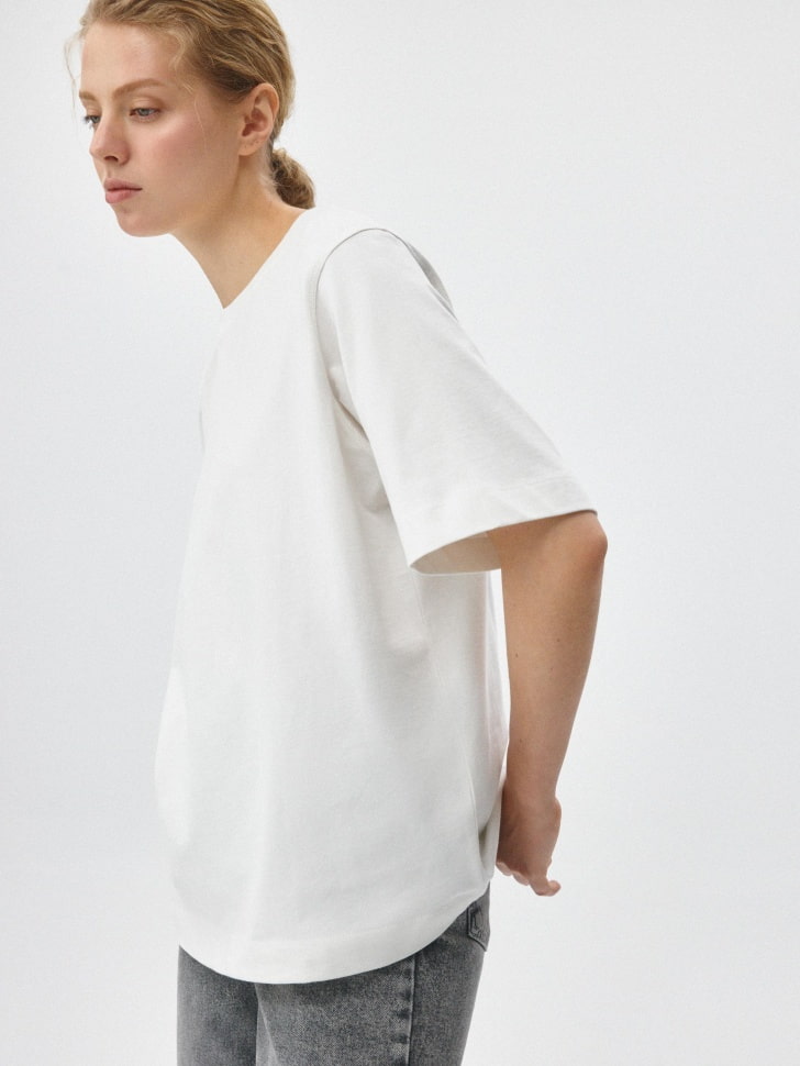 Базовая футболка ALBA oversize fit. Фото №5