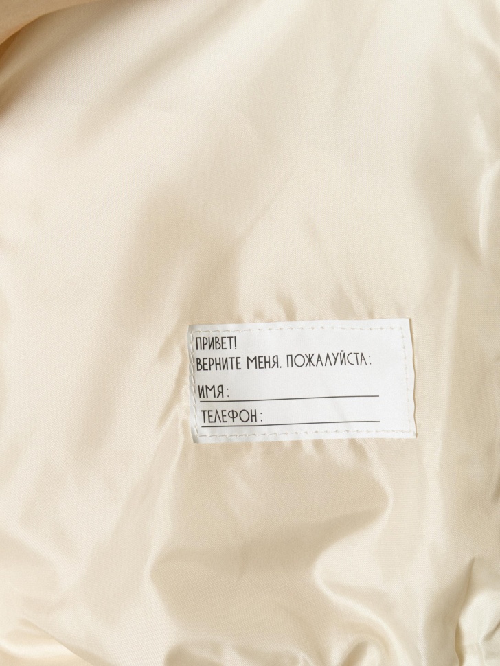 ветровка из нейлона с принтом для девочек для детского возраста с изнаночной стороны