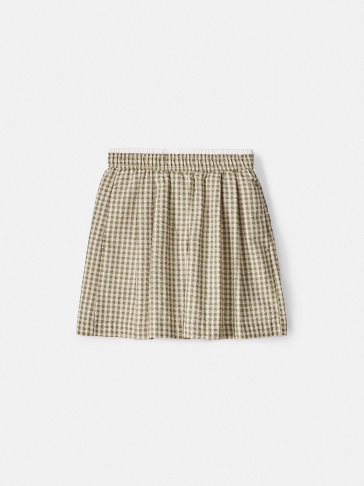 Шорты женские Sela в клетку, зеленый, арт. 54326