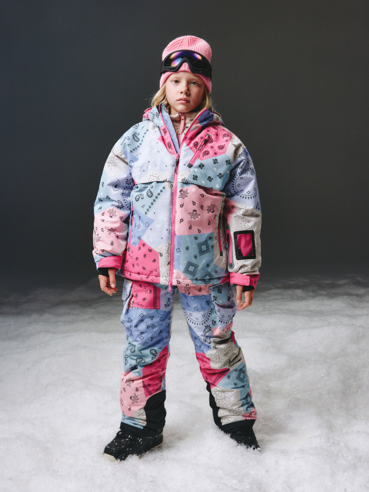 Горнолыжная куртка для девочек, разноцветный, арт. 2188