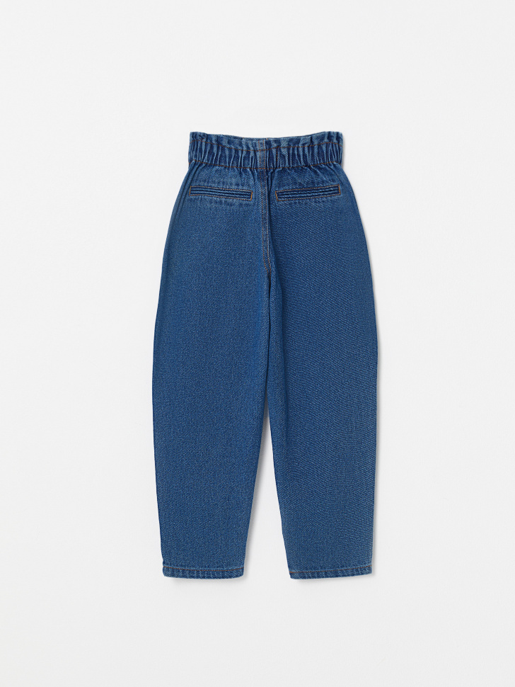 

Джинсы Mom fit для девочек, Синий