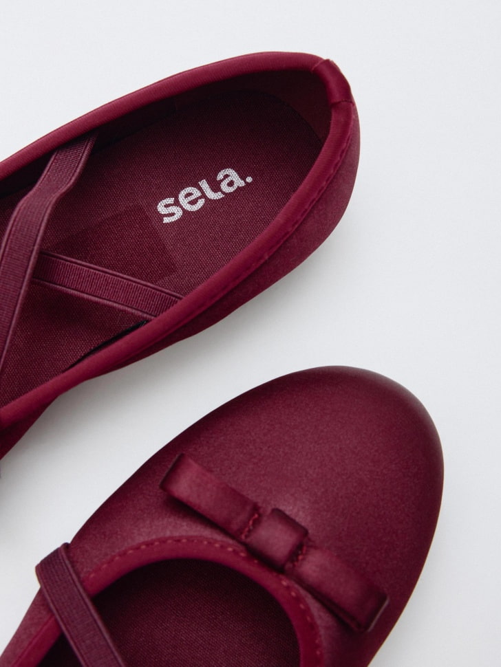 атласные балетки для девочек 4610517226648 по распродаже