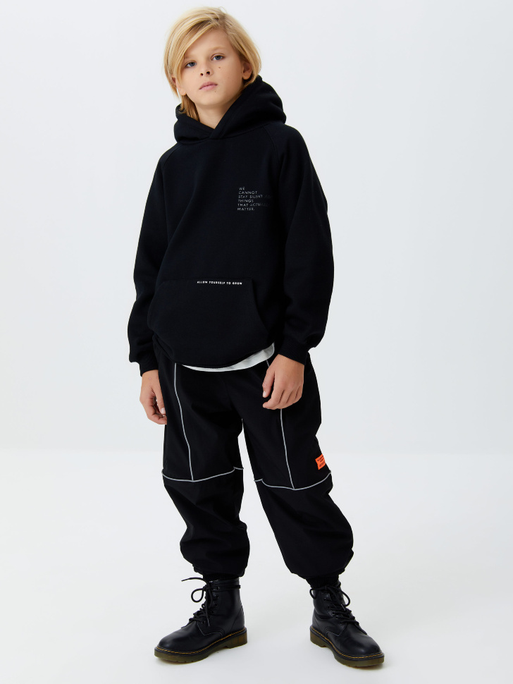 

Утепленные джоггеры для мальчиков, Черный