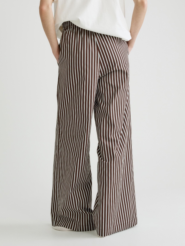 домашние брюки из хлопка в полоску 4610517399809 купить с доставкой