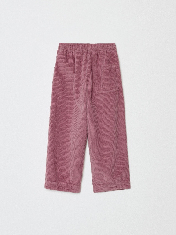 вельветовые брюки с вышивкой для девочек 4610517097323 со скидкой