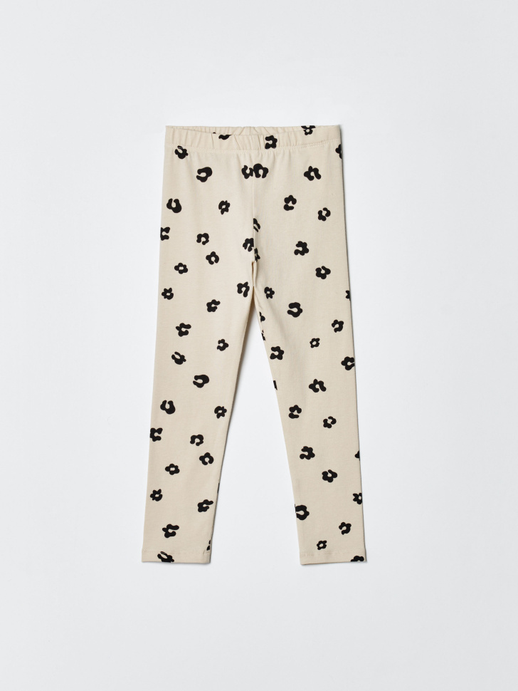 Детские леггинсы SELA с принтом, бежевый, арт. 34513