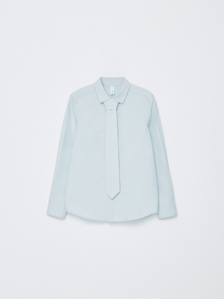 школьная рубашка с галстуком для мальчиков из россии вид сбоку