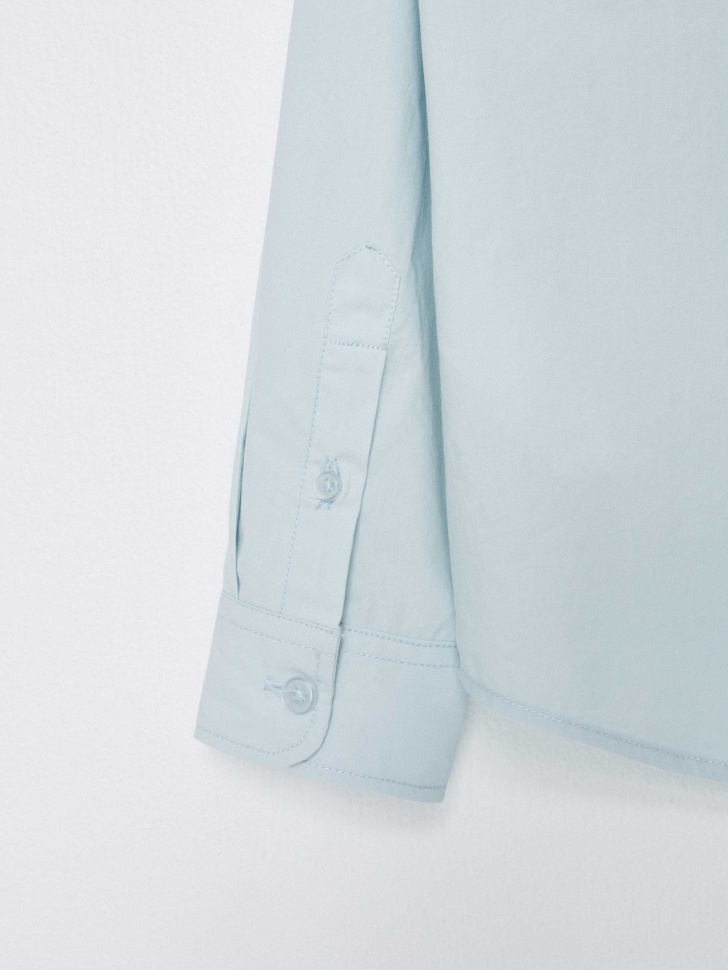 школьная рубашка с галстуком для мальчиков классического стиля с лицевой стороны