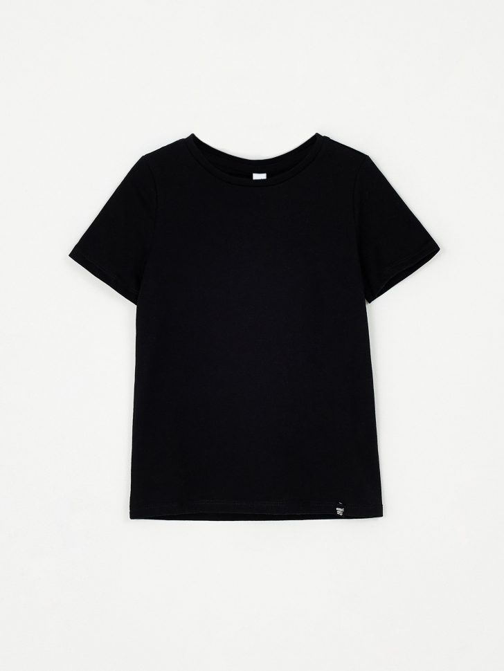 Базовая черная футболка детская (черный, 98) sela 4680168359125 - фото 1