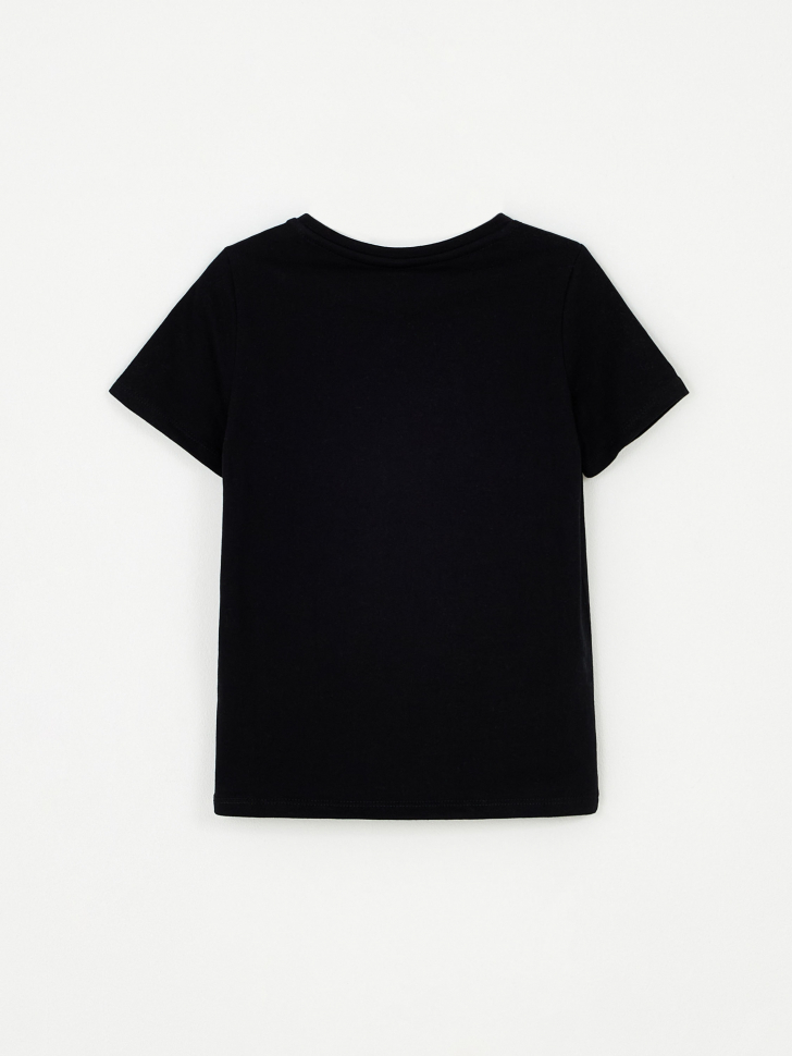 Базовая черная футболка детская (черный, 98) sela 4680168359125 - фото 2
