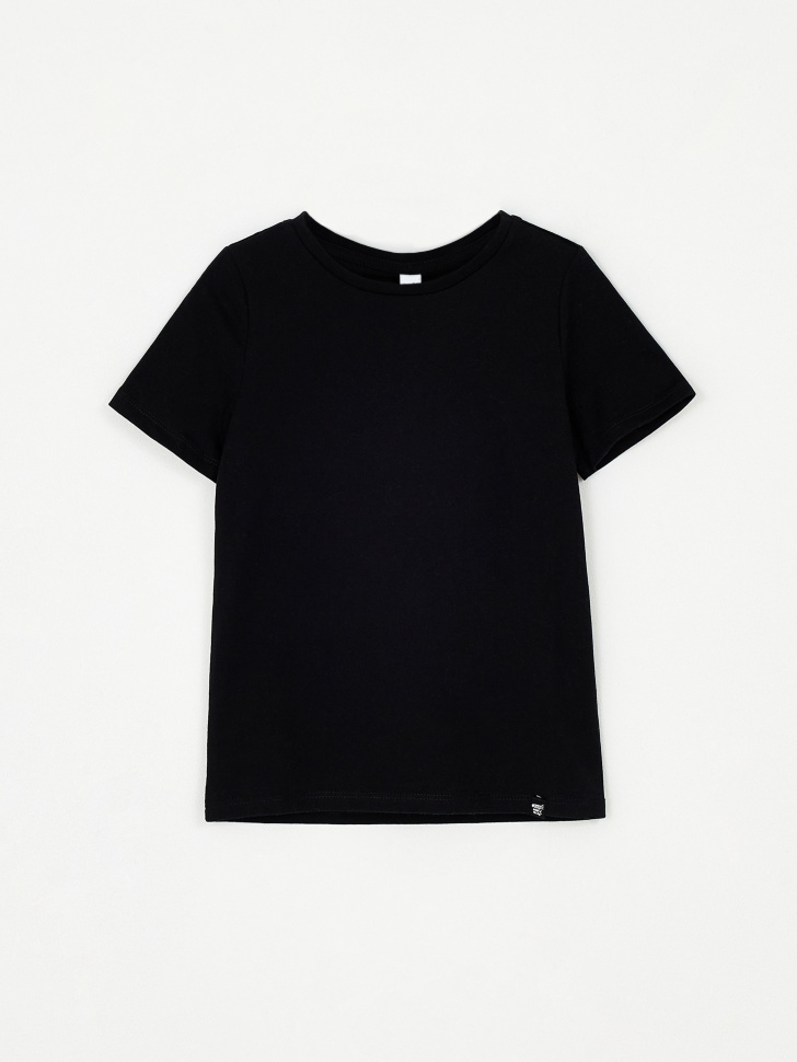 Базовая черная футболка детская (черный, 104) sela 4680168359132 - фото 1