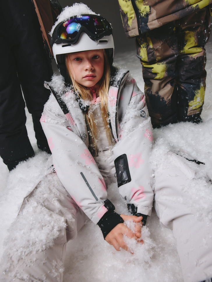 Горнолыжная куртка Seladrytex для девочек, серый, арт. 2203