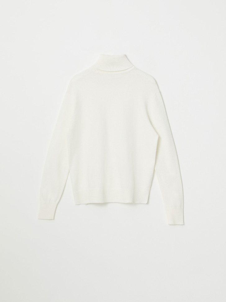 Вязаный свитер для девочек (белый, 128/ 8-9 YEARS)