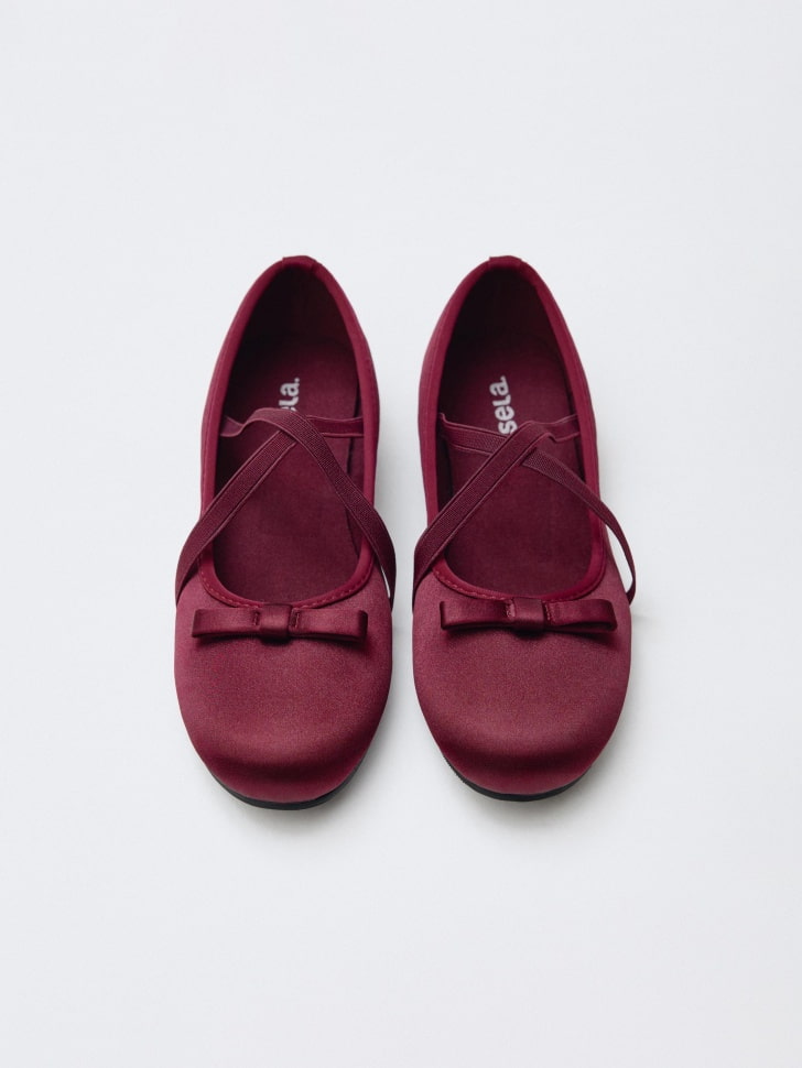 атласные балетки для девочек 4610517226051 в интернет магазине