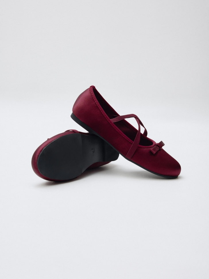 атласные балетки для девочек 4610517226051 по распродаже