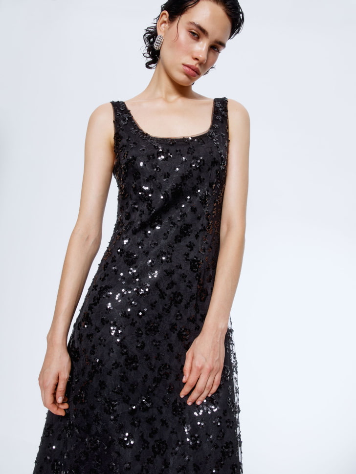 платье миди с пайетками 4610517046734 по распродаже