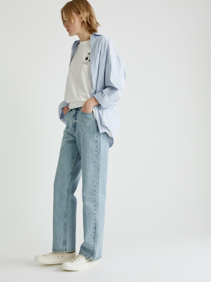 джинсы 403 straight fit от бренда sela вид слева