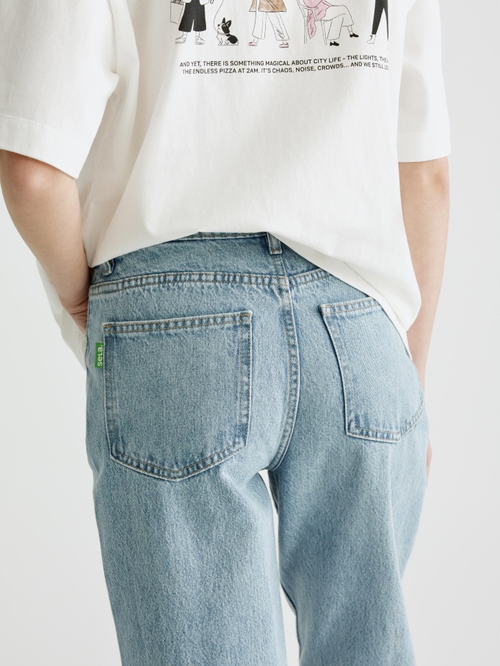 джинсы 403 straight fit из денима спереди