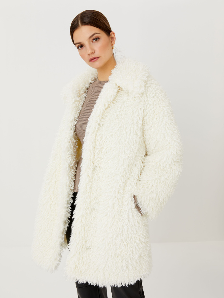 

Шуба из искусственного меха, Белый