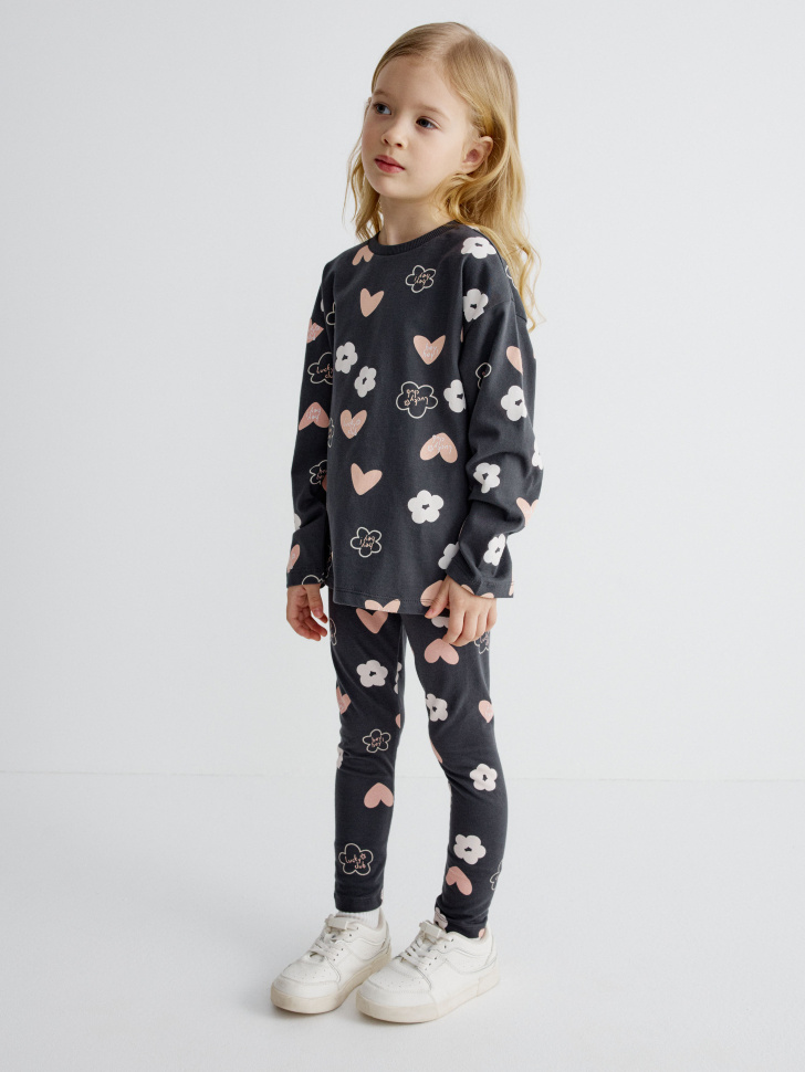 Леггинсы SELA с принтом для девочек, арт. 34570