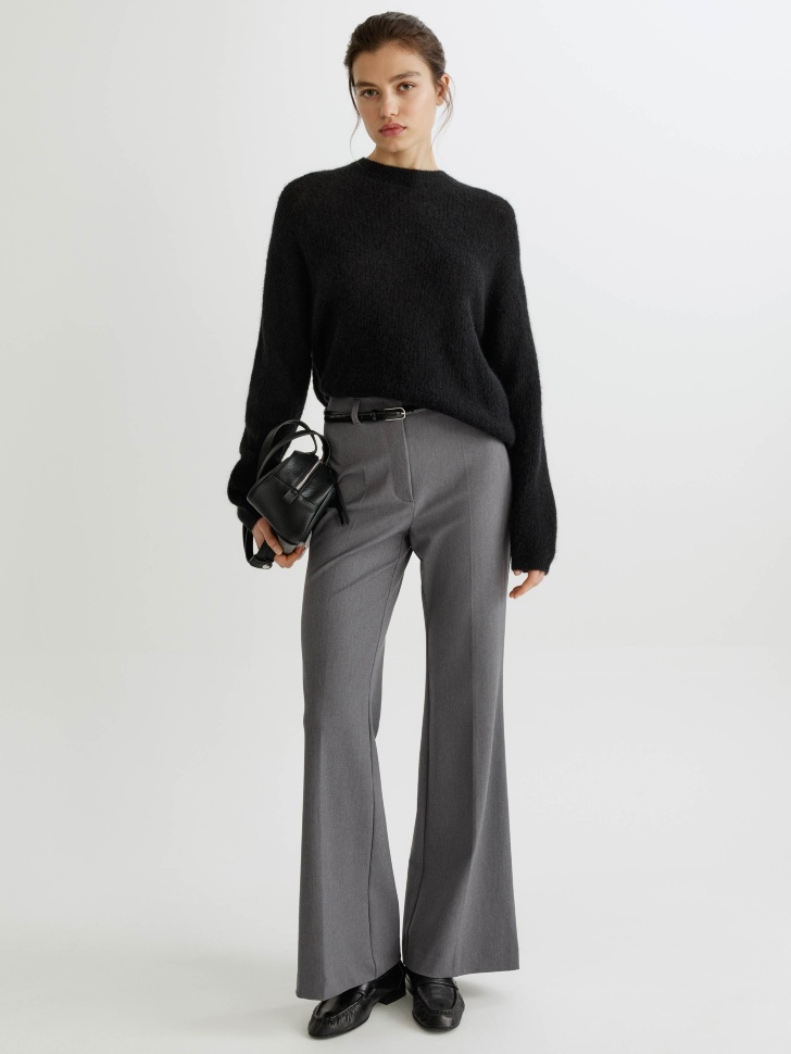 джемпер с содержанием шерсти и мохера от бренда sela вид слева