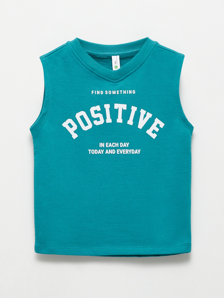 Трикотажный жилет для мальчиков (зеленый, 92)